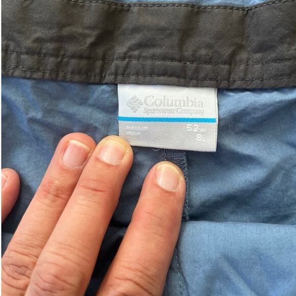 NWT Columbia Washed Out Blue Classic Flat Front Shorts Size 52 Casual Resort - Picture 2 of 5